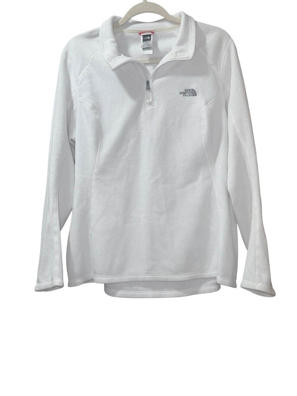 The North Face Women’s White Quarter-Zip Fleece Pullover